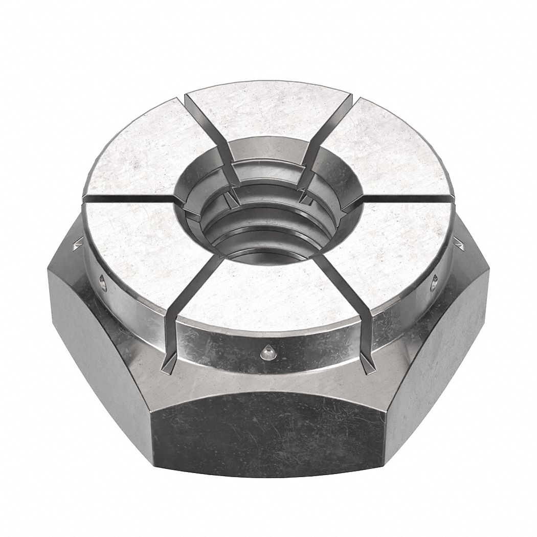 Picture of Brighton Best 216040 5/16"-18 Thin Height, Light Flexloc Hex Nut, Plain